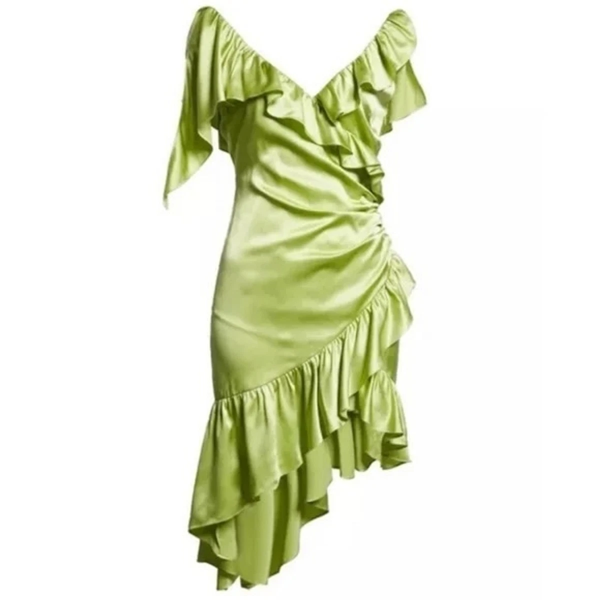 Cinq a top sept green dress