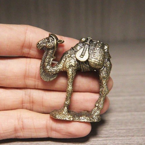 Messing Kamel Statue Tier Ornament Spielzeug Sammlerstücke Schreibtisch Dekoration Geschenk ~ - Bild 7 von 17