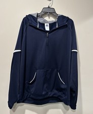 Russell Athletic Dri-Power 1/4 Zip Hoodie Navy Men  s Size XL