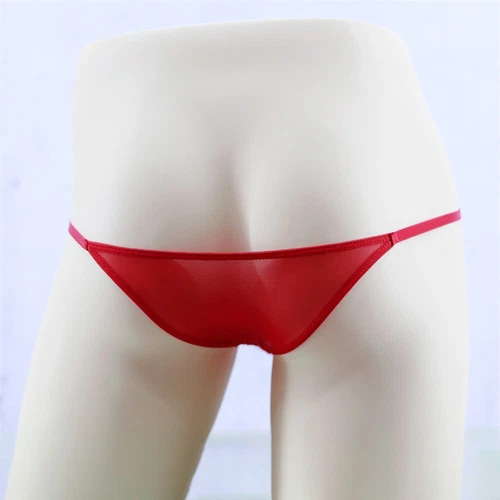 Men Sheer Mesh Low-Rise Bikini Thong Swimwear G-string Briefs Tanga Underwear - Picture 13 of 26