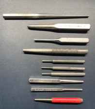 LOT OF 10 AMERICAN MADE PUNCHES 1/8 to 5/16 - SEE DESCRIPTION FOR BRANDS