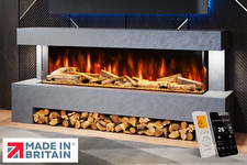 Image of Angelo Electric Fireplace Suite | Complete Package | LED Flame | Made in UK