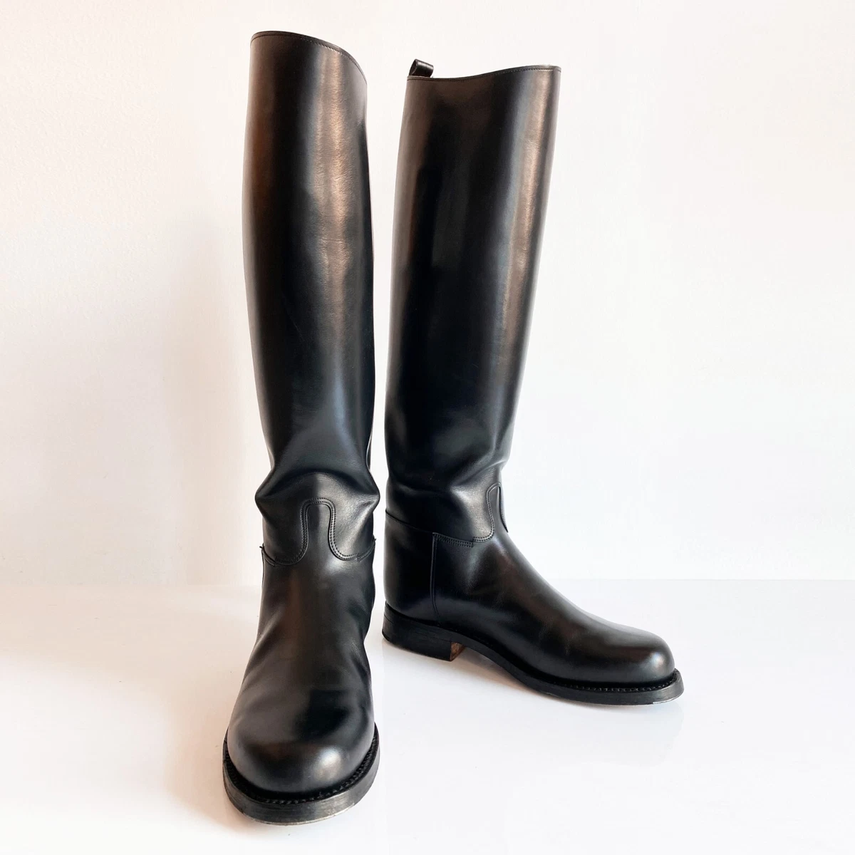 Bottes top cuir gendarmerie