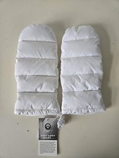 NWT LULULEMON White 600 Fill Goose Down Wunder Puff Mitten Gloves Women's M/L