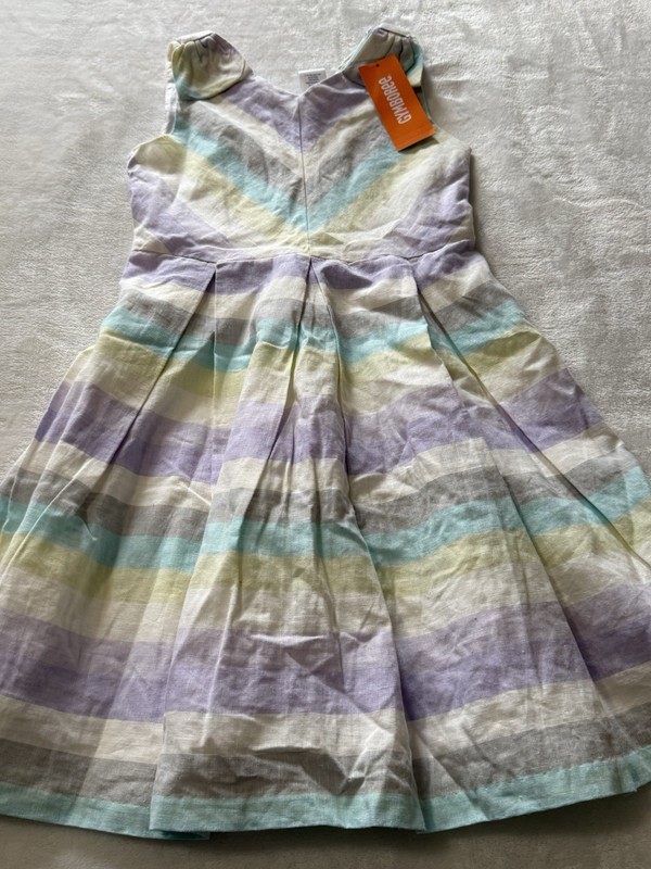 New Gymboree 2025 Girl’s Size 6 Small S Girls Sundress Striped Dress Outfit
