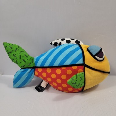Romero Britto | Raphael The Fish Plush | Medium | Pop Art | Retired Enesco