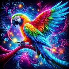 Parrot Diamond Art Kits for Adults, Animals 5D Painting CM027 