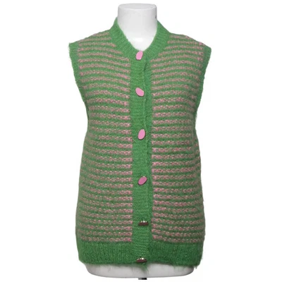 Zara, gilet, taille : S, vert/rose, acrylique/polyamide/polyester, rayures #3su - Photo 1/4