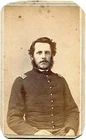 Civil War Union Officer 2nd Lieutenant Albany NY CDV Photo by D. Woodworth