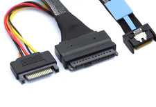 MCIO 4i to SFF-8639 U.2 Server Data Adapter Cable for NVMe SSD