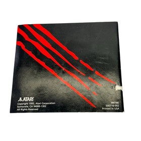 Vintage 1995 Atari Jaguar CD Blue Lightning Video Game Instruction Manual Only