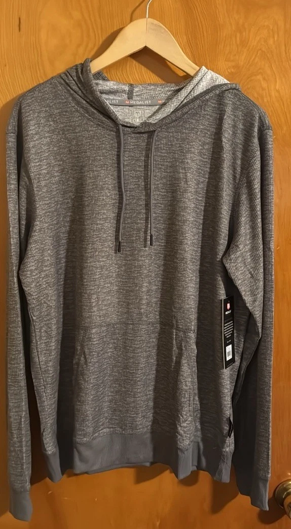 Thermal Hoodie Mens Medium Gray Medalist