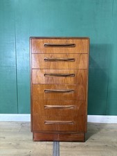 Mid Century Teak G Plan Tallboy Chest Of Drawers-Courier Delivery 