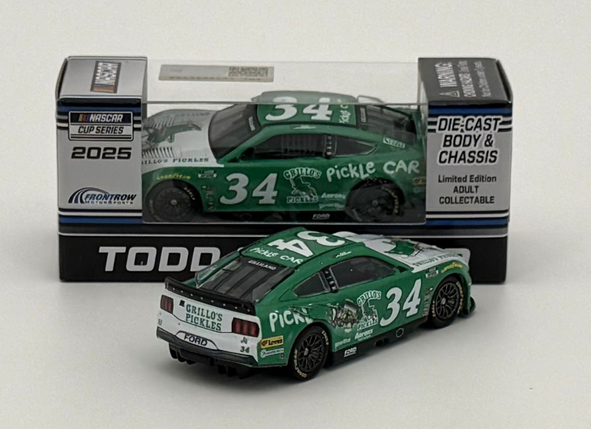 ギル　gil カーズ ミニカー NASCAR 2025 TODD GILLILAND #34 GRILLO'S PICKLES 1/64 CAR | eBay