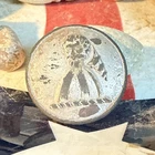Dug Civil War💥 🇺🇸 💣 Silver Crest Button Face PH LA