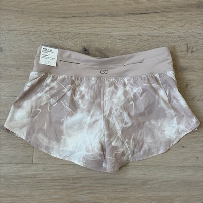 NWT CALIA Kick It Up Performance Shorts Womens Medium Pink Smoke Print 3 *J2