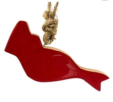 THE JOY TREE Wood Cardinal Ornament