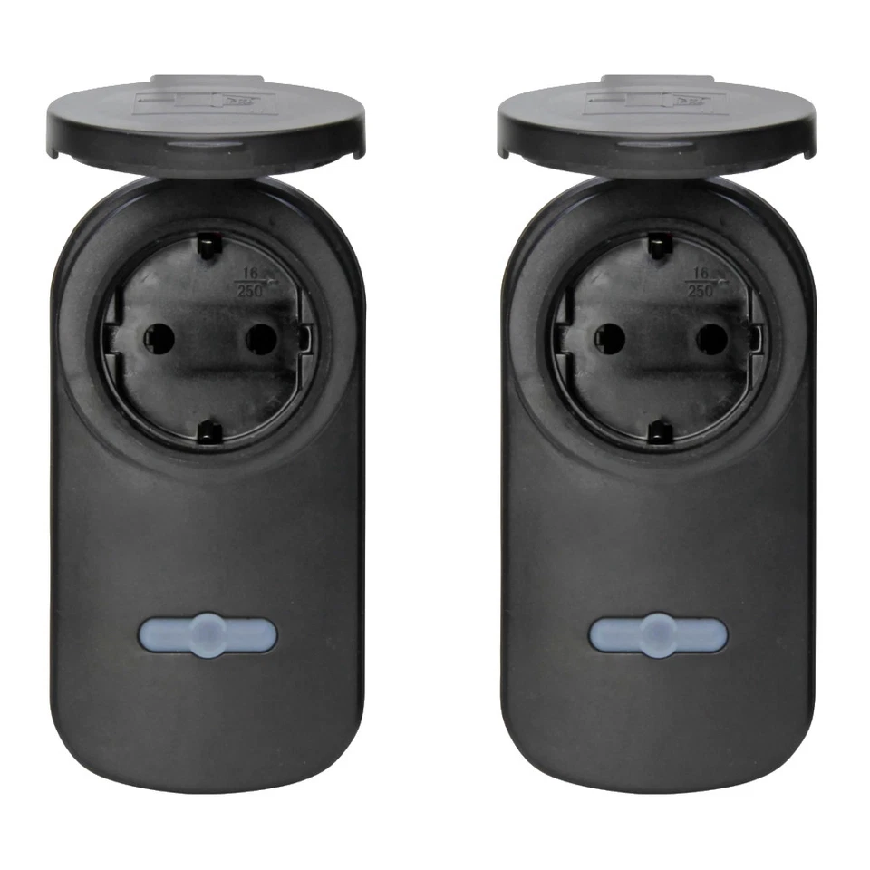 Funksteckdosen mit Fernbedienung außen outdoor Steckdose IP44 Kopp (292207011) - Bild 2 von 4