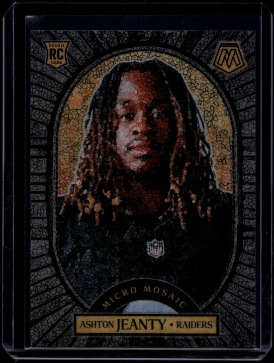 2025 Panini Mosaic Football Ashton Jeanty #12 RC Rookie Micro Mosaic