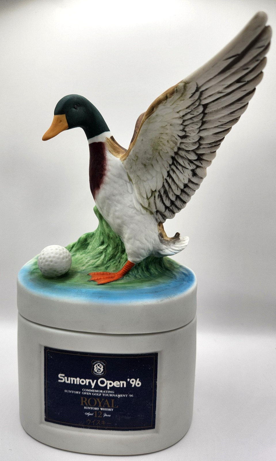 SUNTORY OPEN ’96 Golf Limited Royal 12 Whisky Pato Jarra Vacía Sanyo Toki