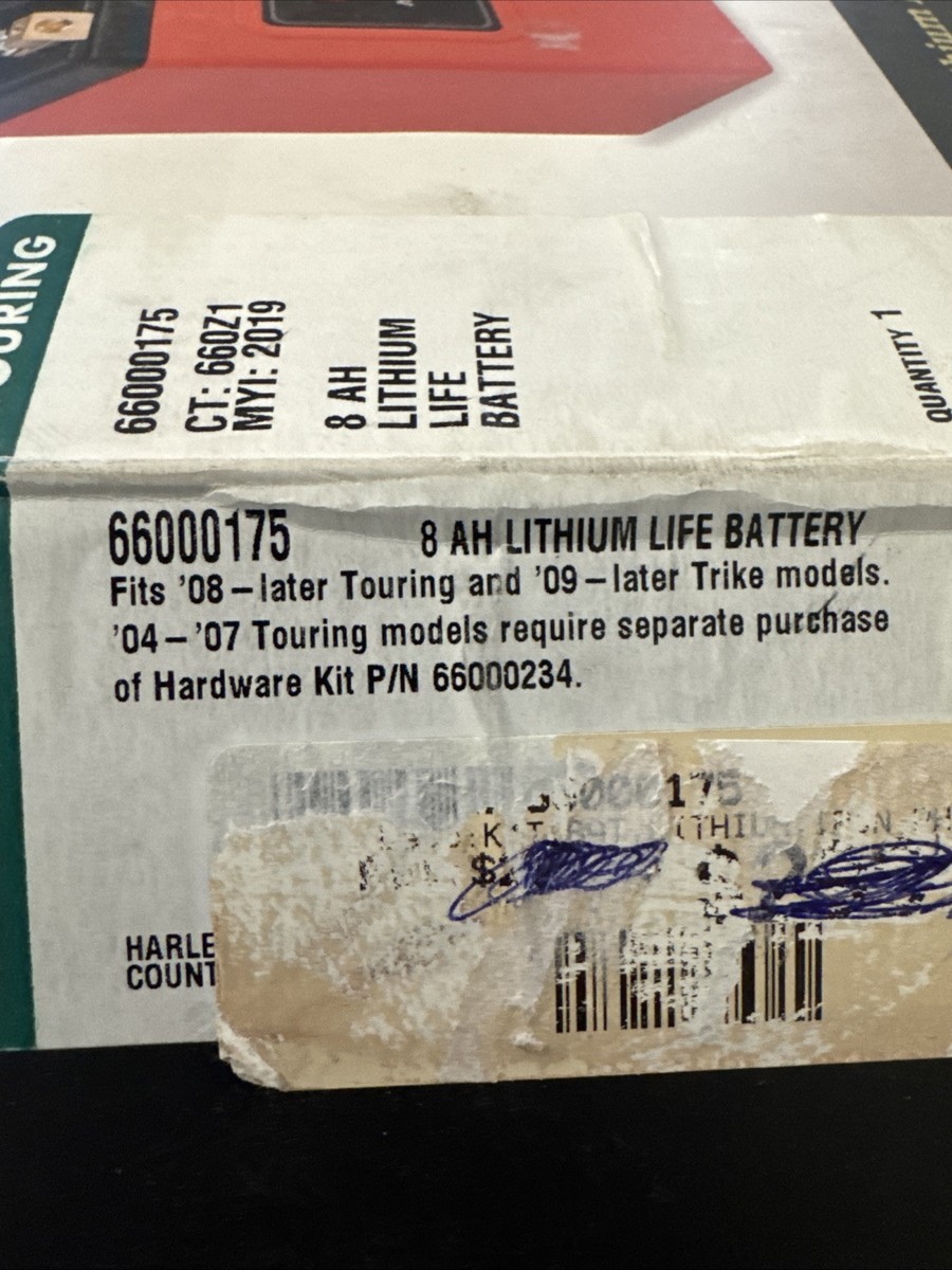 Harley Davidson 8ah Lithium Life Battery 66000175 for sale