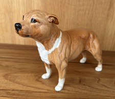 Royal Doulton Staffordshire Bull Terrier Porcelain Figurine Glossy Ornament 