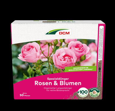 Cuxin DCM Spezialdünger Rosen und Blumen 3 kg Rosendünger Blumendünger organisch