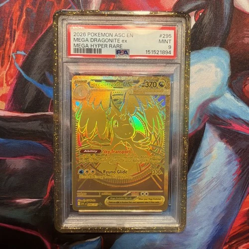 2026 POKEMON ASC EN-ASCENDED HEROES MEGA HYPER RARE #295 MEGA DRAGONITE EX PSA 9