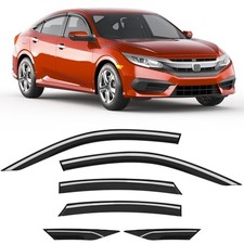 Window Visors Rain Guards for 2016 Fit for 2016-2021 Honda Civic Sedan 4dr LX