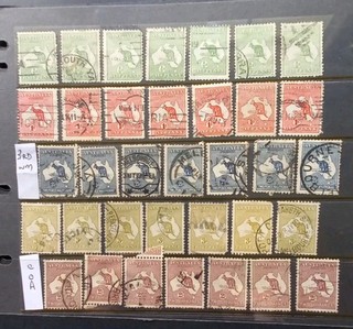 Stamps Australia Kangaroo Selection x 28 1/2d to 2/ G/Fine Used Free Post