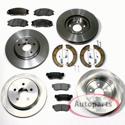 Bremsen Ø 294 mm + 302 mm + Backen vorne hinten für Mitsubishi Outlander Lancer
