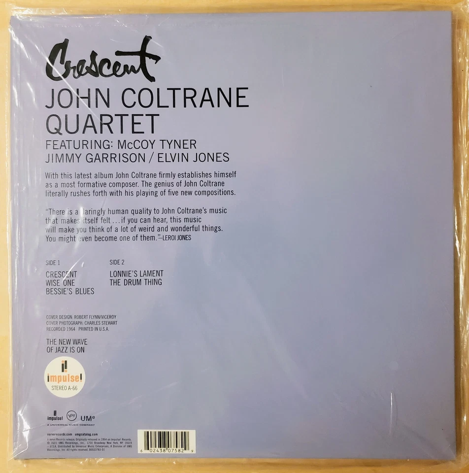John Coltrane - Crescent Acoustic Sounds Impulse Series Sealed 180g AAA Vinyl - Image 2 of 2