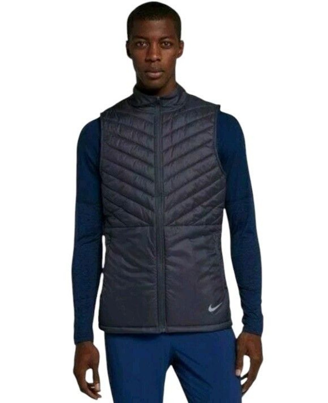 SACAI X NIKE Nike Giubbotto Uomo Aerolayer Nero Leggero Trapuntato Gorpcore Running Taglia L