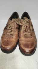 ROCKPORT MENS LEATHER LACE UP SHOES BROWN SZ.11