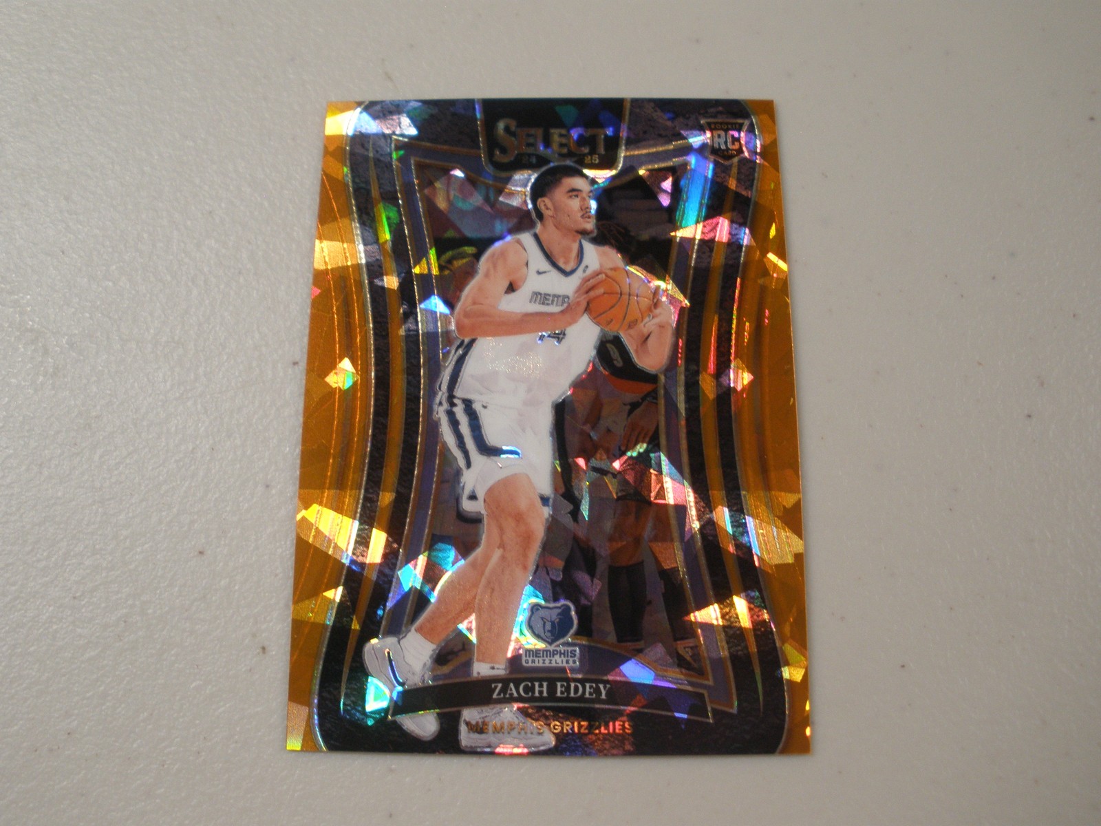 2024-25 Panini Select Mezzanine Level Orange Ice Prizm #391 Zach Edey 258/275 RC