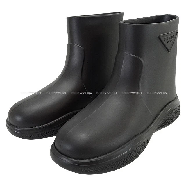 普拉达女式橡胶雨靴| eBay