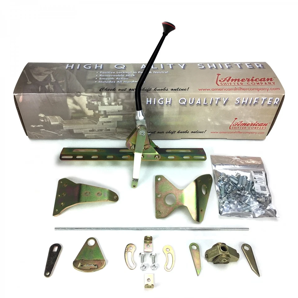 Kit de palanca de cambios de transmisión de cambio lateral con 12 brazos negros para GM 700R4 Foto 2 de 4