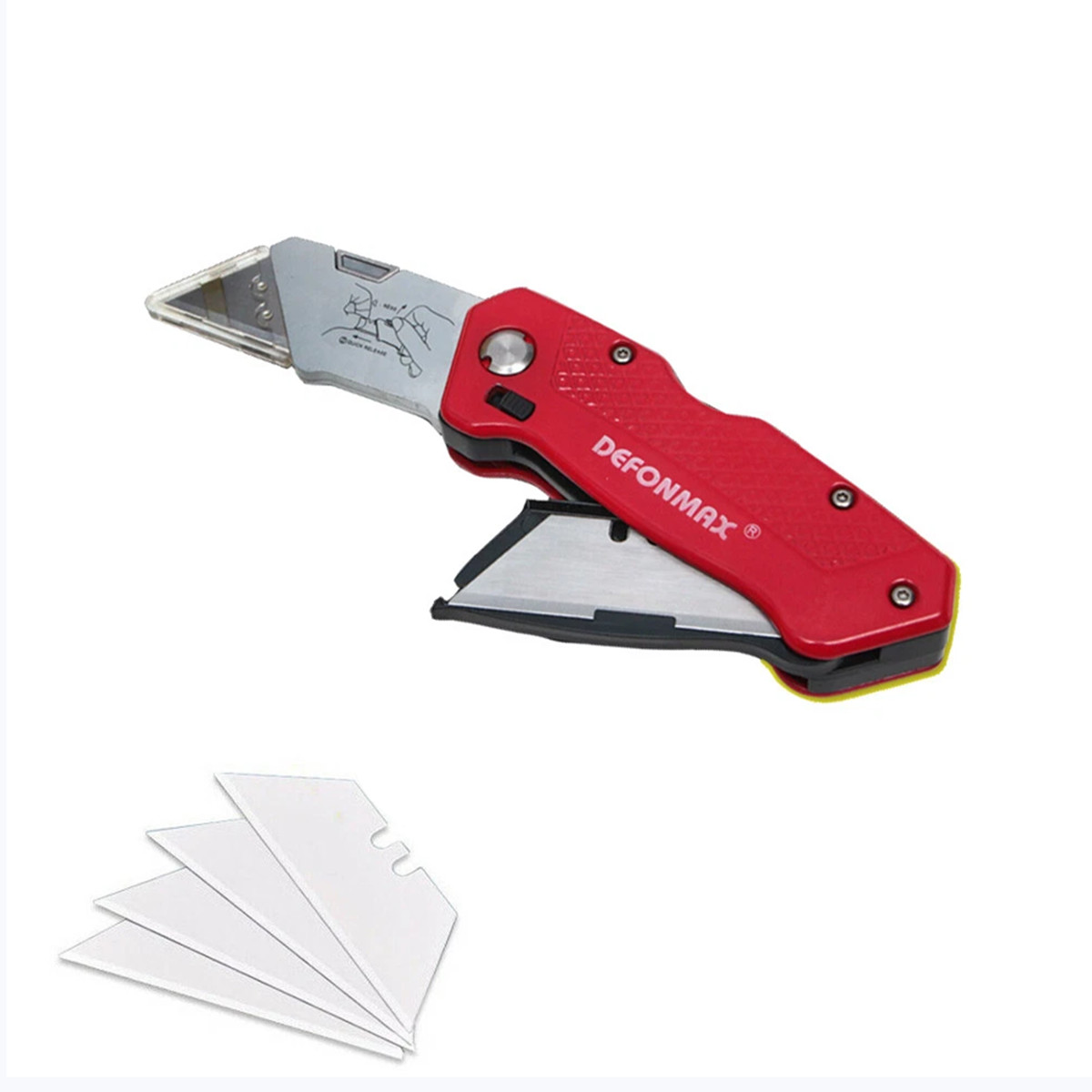 Heavy Duty Quick-change Box Cutter Blade Storage In Handle