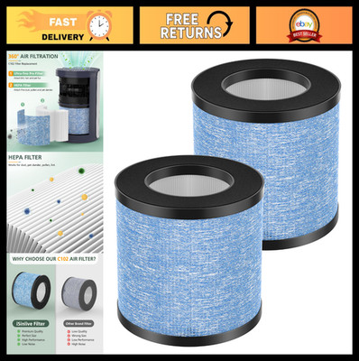 2 Pack C102 Air Filter Replacement for Miko Ibuki & Ibuki+ | Compatible with MA-