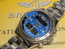 BREITLING Watch B-1 A68362 Ana-Digi Case Size 43mm Men's Blue Dial 11