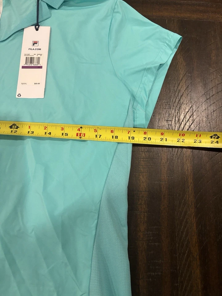 Camisa atlética feminina Fila Sport verde perfeito gola V tamanho XXL BNP Pariba (18) - Imagem 4 de 4