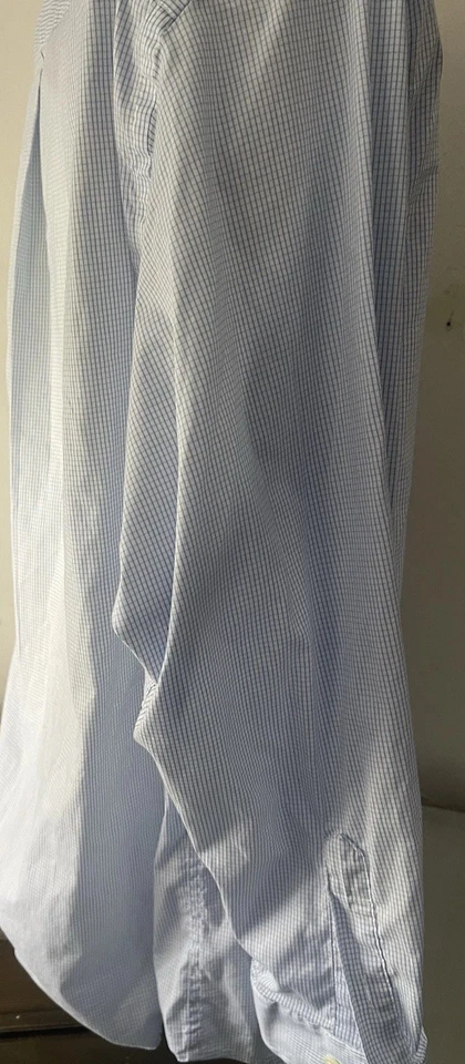 Camisa Manga Larga Roundtree & Yorke L Azul Blanco Rosa Cuadros Para Hombre’s 2xB 2xl Xxl Foto 3 de 4