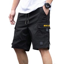 Summer Men's Solid Color Cargo Shorts Outdoor Multi-pocket Army Tactical Pants M