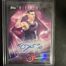 2025-26 Topps Midnight Bogdan Bogdanovic Dark Matter Auto Gold /50 #DMA-BBO