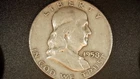 1958 D Franklin Half Dollar 90% SILVER  Free Shipping+ Tracking  001