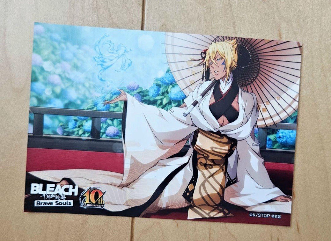 Tarjeta artística Harribel Bleach Brave Souls décima bromuro 2025 sexy kimono halibeliá