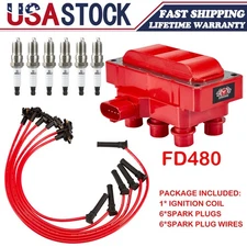 For 2005-2010 Ford Mustang V6 4.0L FD480 Ignition Coil & Spark Plug & Wire Set