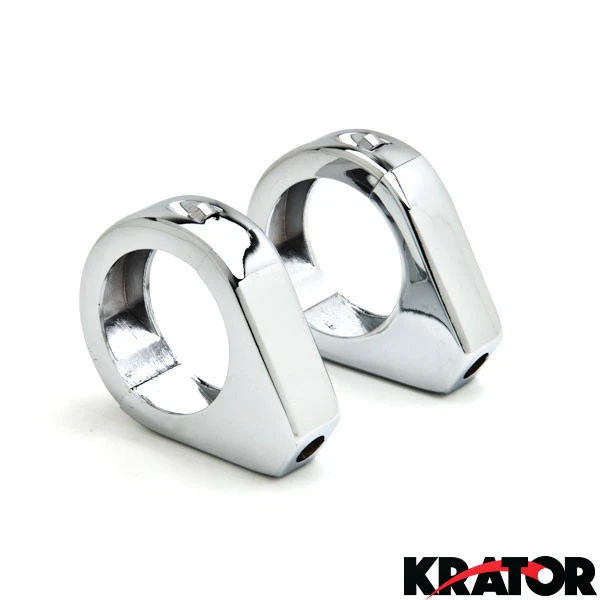 Зажим вилки указателя поворота 41 мм для Harley Davidson Dyna Glide Wide Glide FXDWG FXWG - Изображение 3 из 4