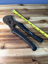 Vintage US Military Cable Cutter Crimper Pliers 10 in Black Handles