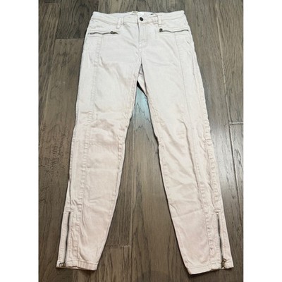 LOGG by H M Womens Beige Cargo Zip Ankle Pants Size 12 EUR 42